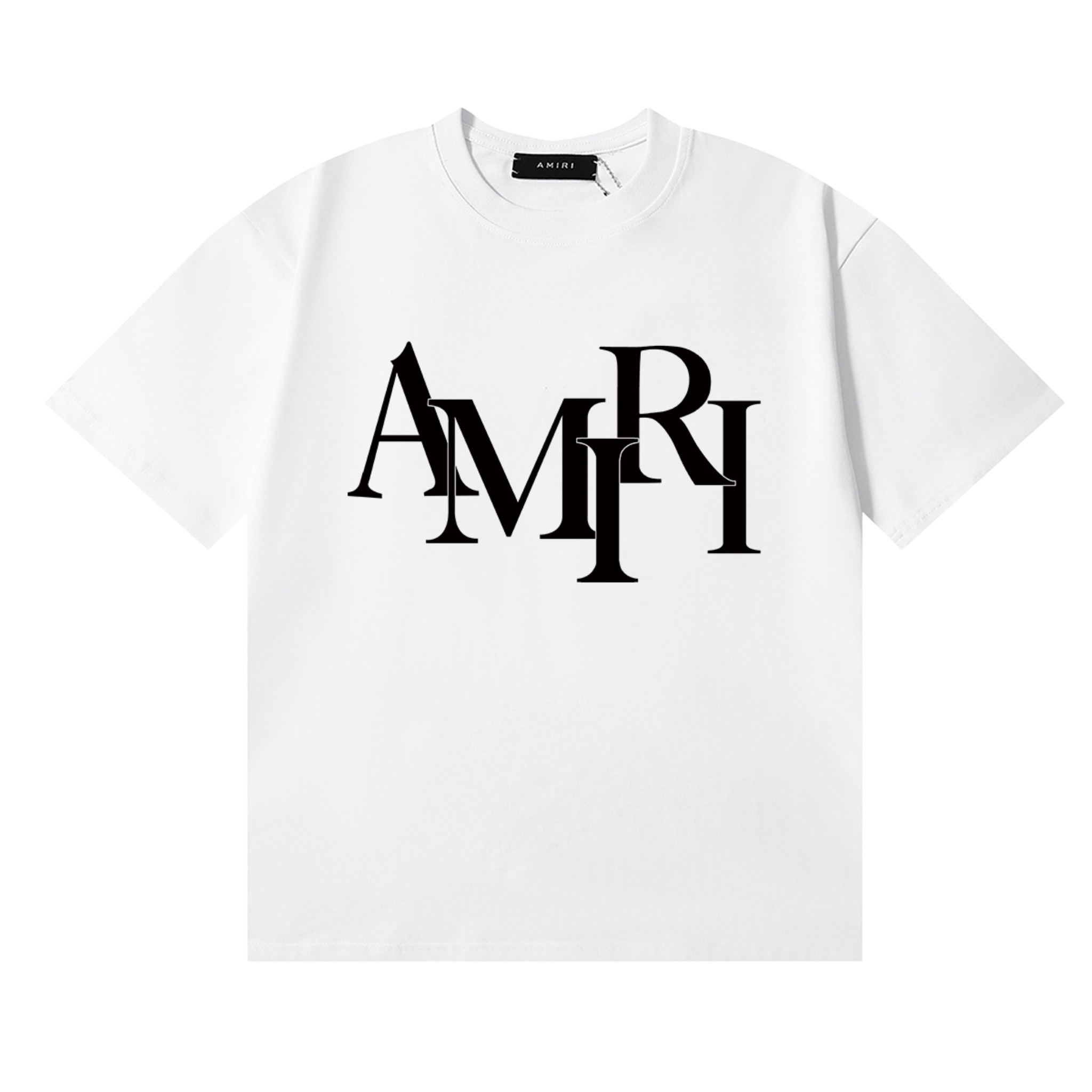 Amiri Staggered Tee White