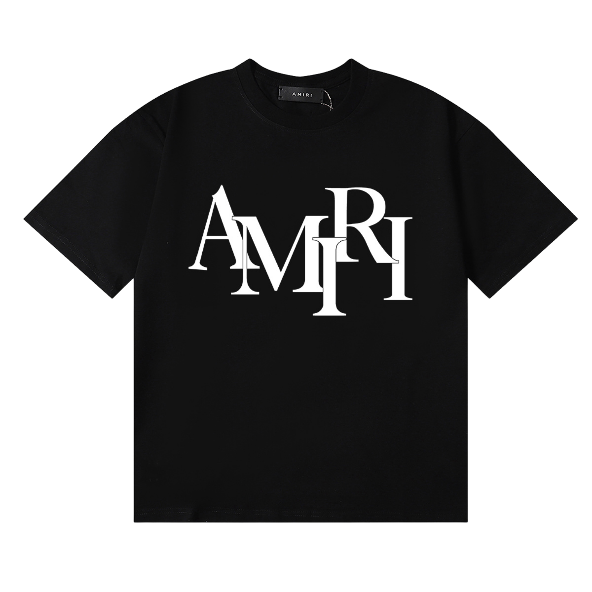 Amiri Staggered Tee Black