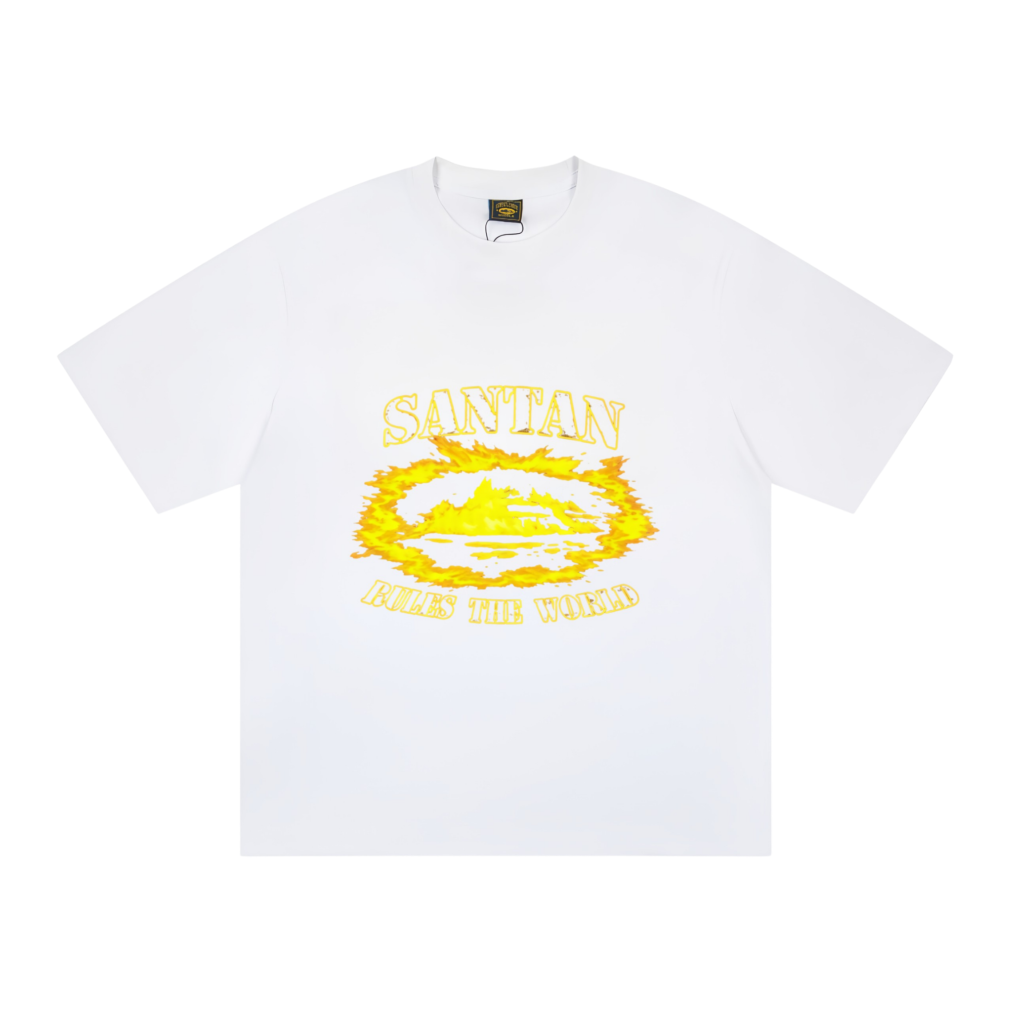 Santan Rules The World Tee White