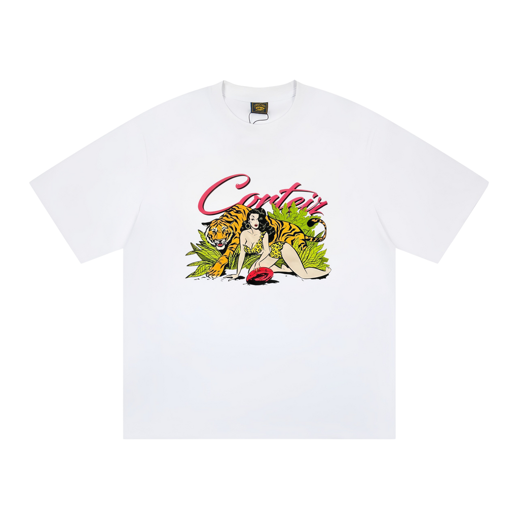 Corteiz Tiger Tee White