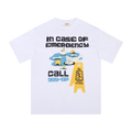 Broken Planet In Case of Emergency Tee White