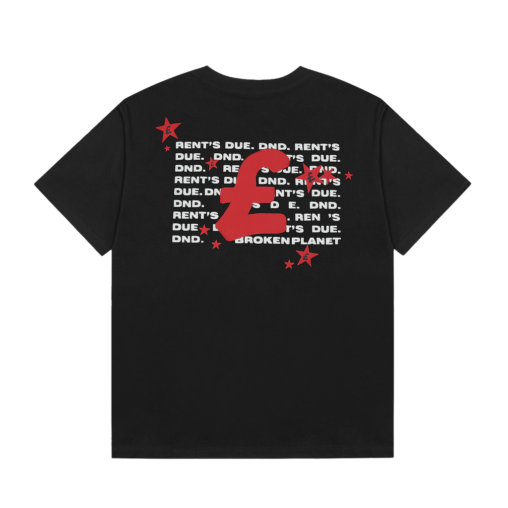 Broken Planet Rents Due Tee Black