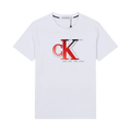 Calvin Klein Jeans CK Monogram Tee White Red