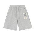 AMI Paris Ami de Coeur Shorts Grey