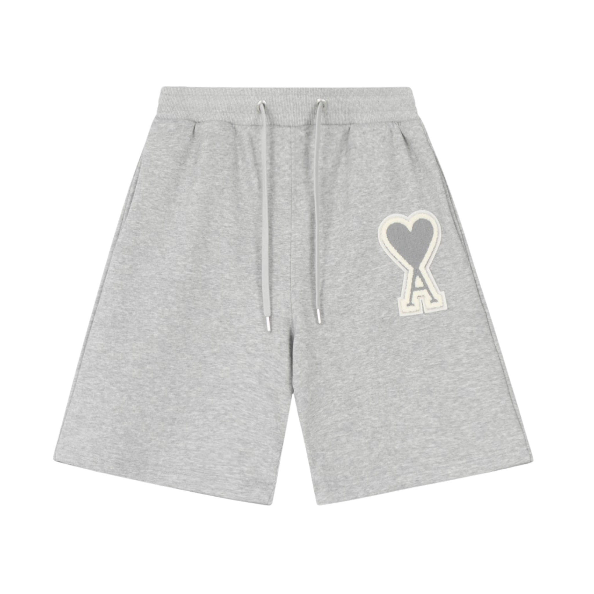 AMI Paris Ami de Coeur Shorts Grey