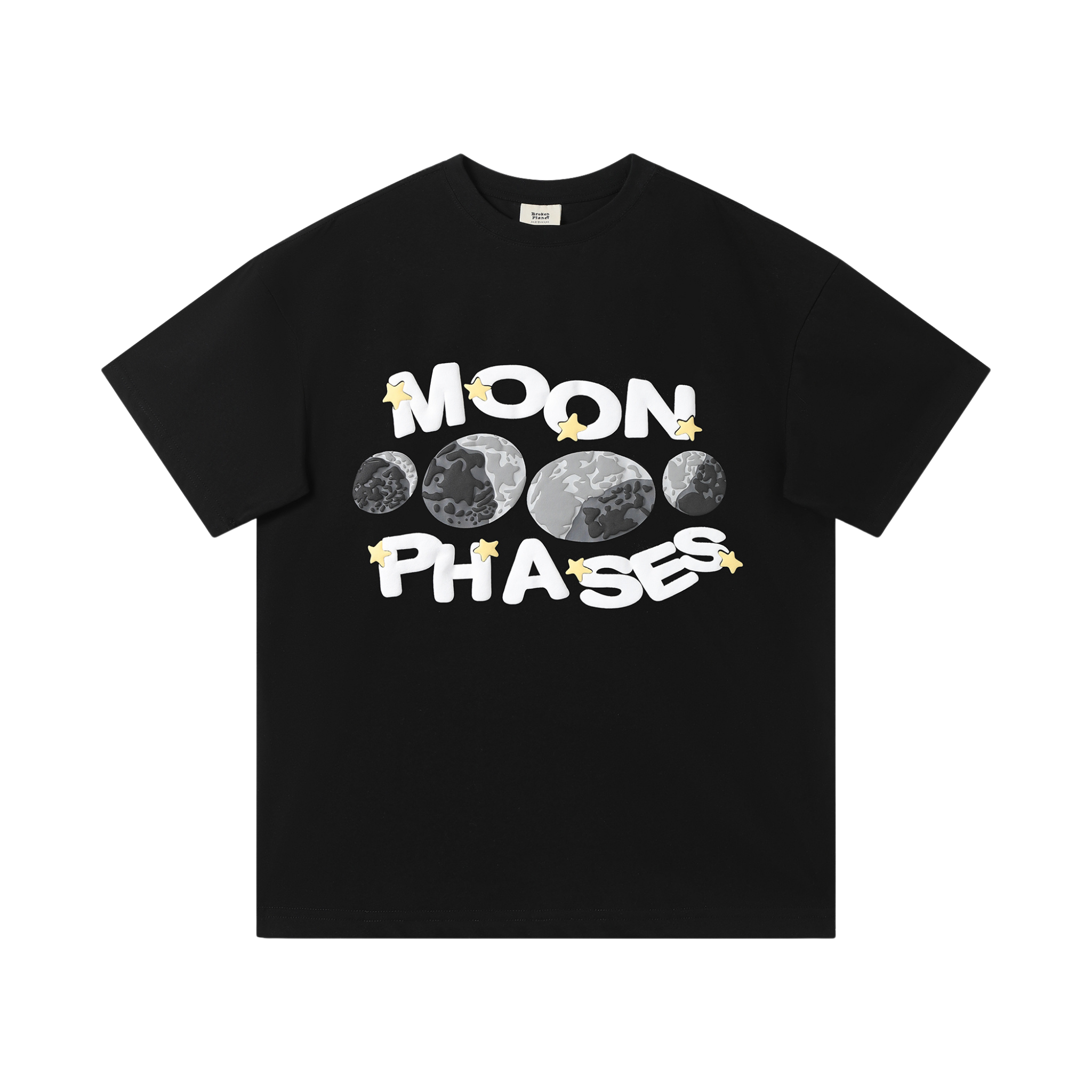 Broken Planet Moon Phases Tee Black