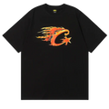 Corteiz Flame Crest Tee Black