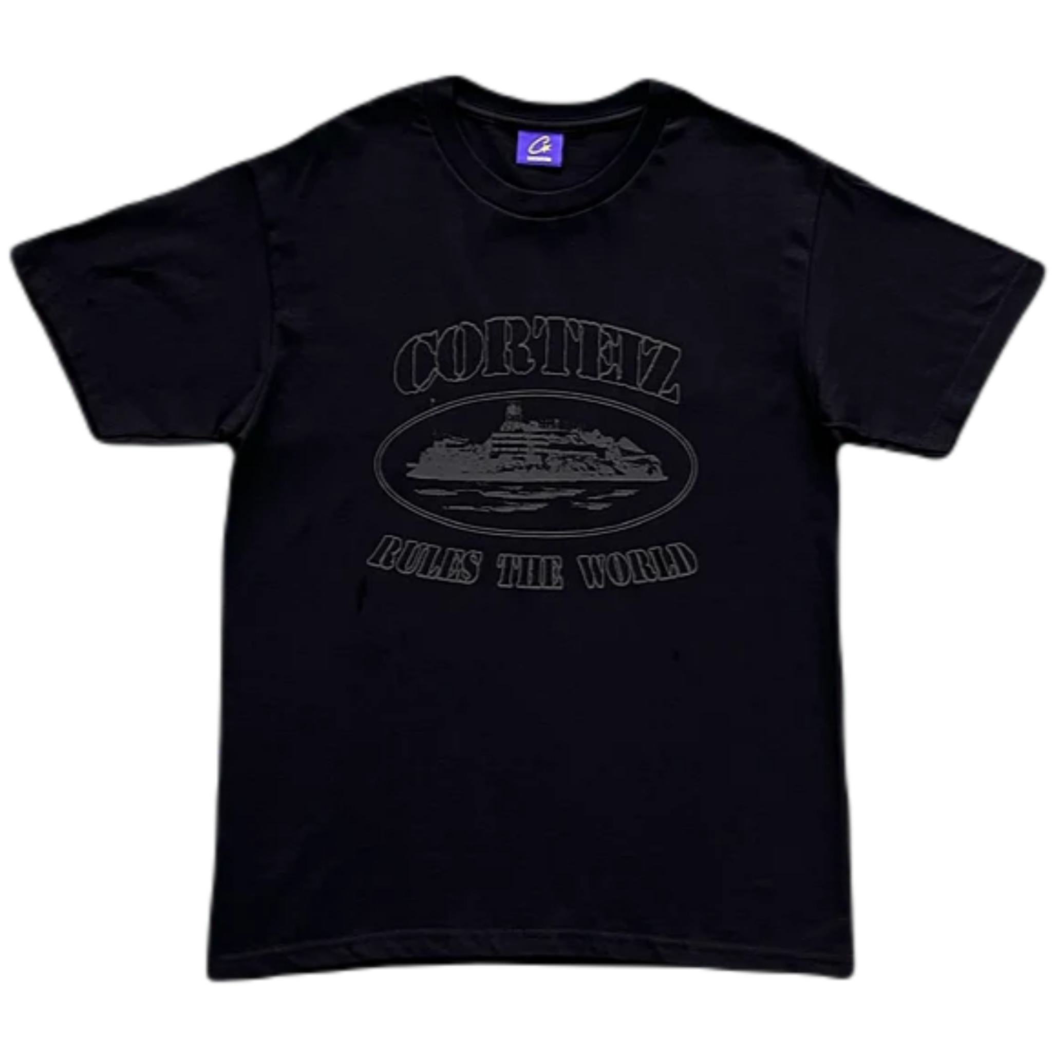Corteiz Rules The World Tee Black